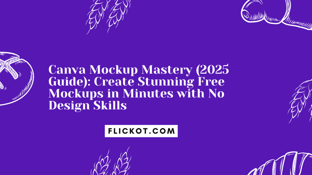 Canva Mockup Mastery (2025 Guide) Create Stunning Free Mockups in Minutes with No Design Skills